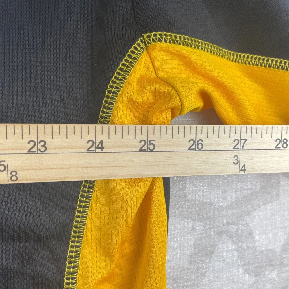 Majestic Boston Bruins NHL Quarter Zip Pullover Black Yellow Mens 2XLT‎ Tall